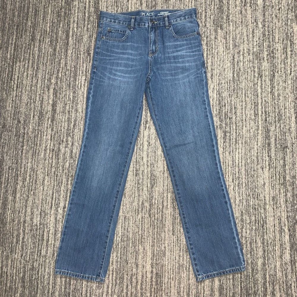 Brand New Place Youth Boy’s Size 14 Regular Classic Straight Leg Blue Jeans